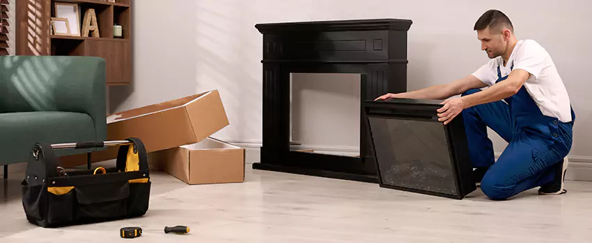 Old Rusted Metal Fireplace Repair And Replacement in Oak Park, MI